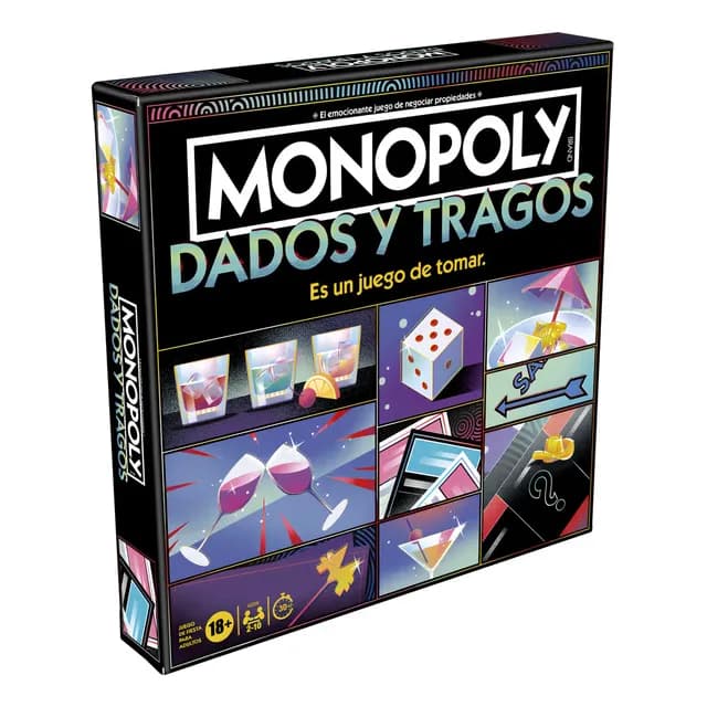 Juego De Mesa Monopoly Tragos Y Dados