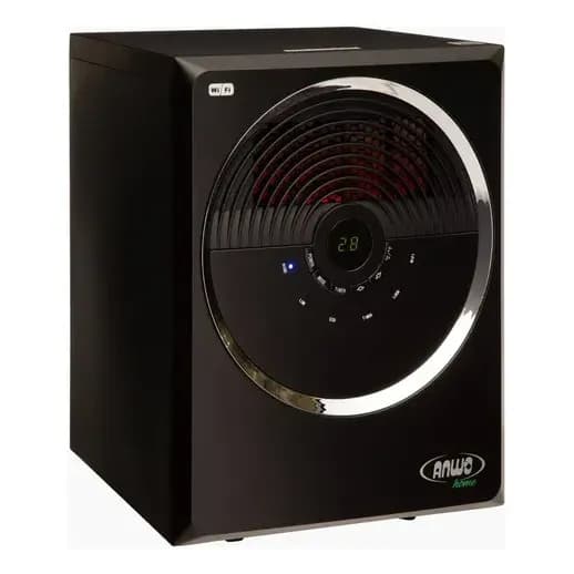 Estufa Calefactor Electrico Infrarroja Con Wifi Anwo Modelo Ph-96nw 1500w Color Negro
