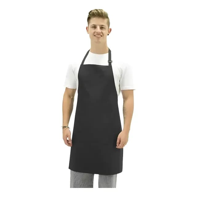 Pack 5 Pecheras Chef Outfitters Con Bolsillo Negro