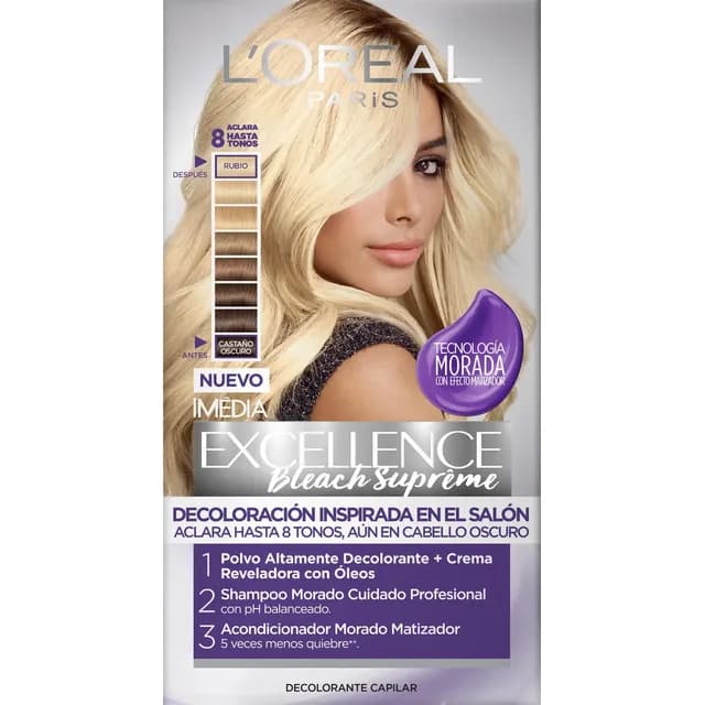 Tintura Excellence Bleach Supreme Rubio Claro L oreal 