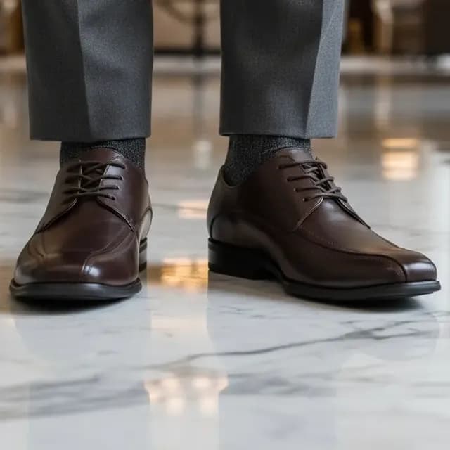 Zapato Formal De Vestir Con Cordon  Adolecentes  3216 Cafe