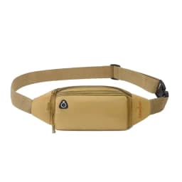 Banano Cangurera Deportiva Y De Viaje Rinonera Unisex - Beige