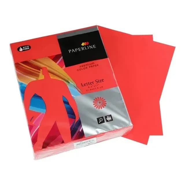 Papel Fotocopia Diazol Carta Rojo Intenso 500 Hojas