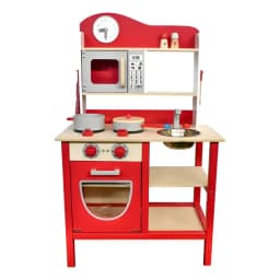 Cocina De Madera Gamepower Roja Con Accesorios