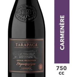 Vino Tarapaca Gran Reserva Etiqueta Negra Carmenere 750cc