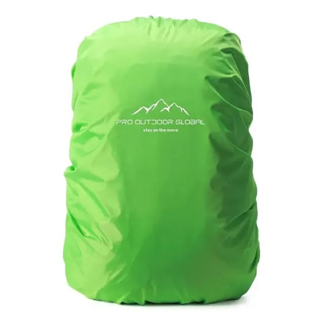 Cubre Mochila Contra Agua Impermeable Funda 45lts Verde