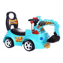 Correpasillos Andador Excavadora Luces Y Sonidos Celeste