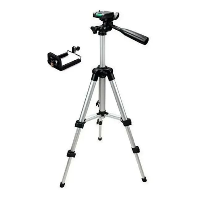 Tripode Celular 3110 Soporte Nivel Presicion Camara Plateado