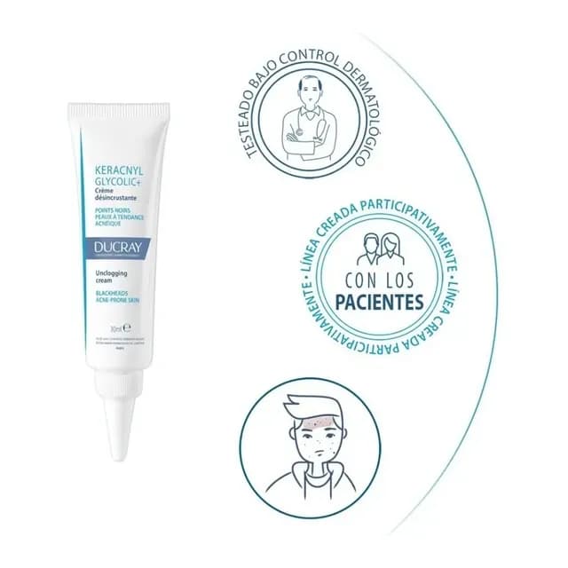 Crema Desincrustante | Ducray Keracnyl Glycolic+ | 30ml