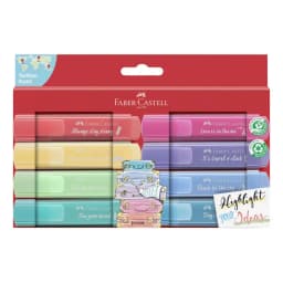 Destacador 8 Colores Pastel Faber-castell