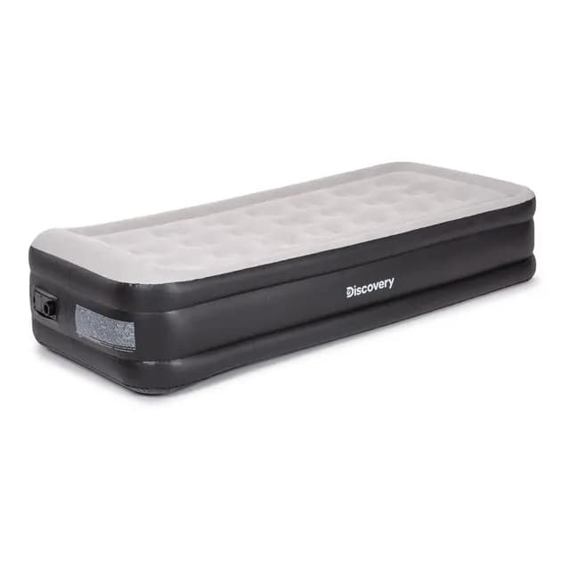 Colchon Cama Inflable Electrico Twin Discovery (1,5 Plazas) Color Gris