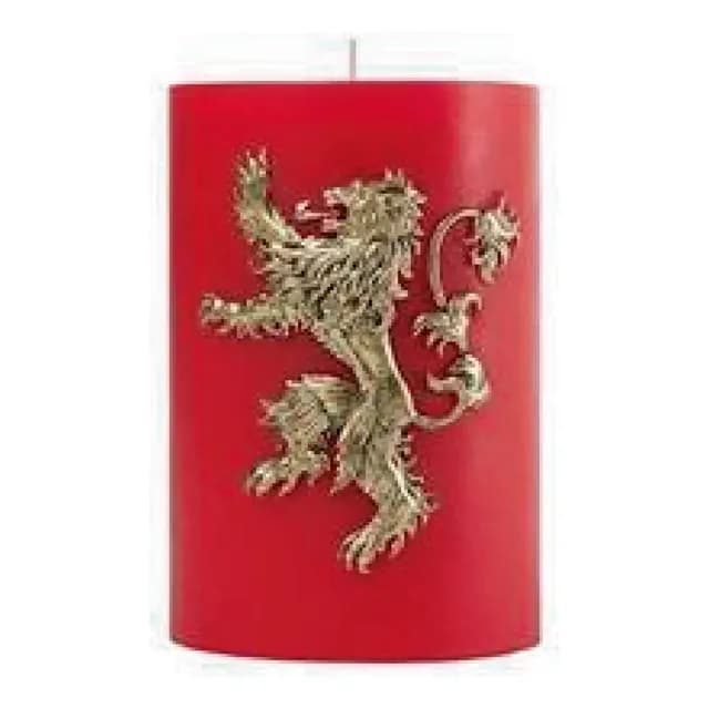 Game Of Thrones: Vela Esculpida Casa Lannister