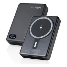 Bateria Externa Cargador para Iphone Portatil Linkon Compatible con Magsafe 10.000Mah Color Black