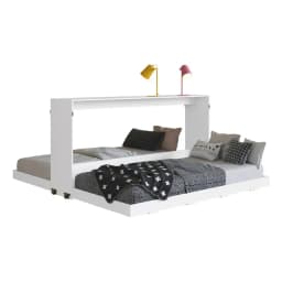Cama Doble Plegable Horizontal 1 Plaza Phoenix Blanco