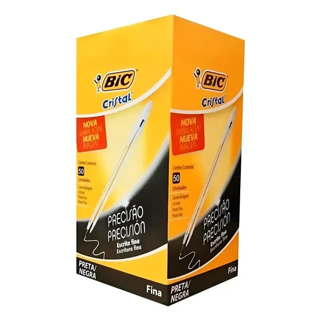 Lapiz Pasta Bic Punta Fina Caja 50 Unidades