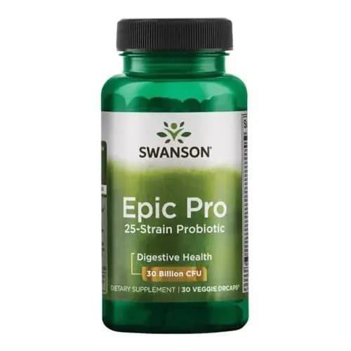 Swanson Probiotico Epic Pro de 25 cepas 30 Billion CFU 30 capsulas veganas