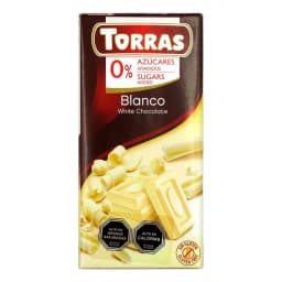 Torras Chocolate Blanco 75g Sin Azucar Andina Grains