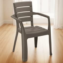 Silla Rimax Baru Con Brazos Mocca