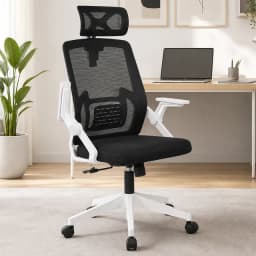 Silla De Escritorio Con Cabezal Ergonomus Doha Blanco