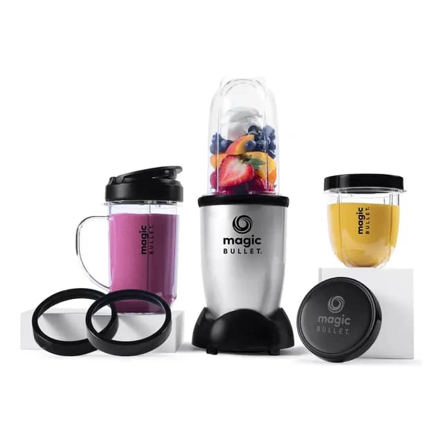 Licuadora Magic Bullet 11 Piezas Mbr-1122-bg Plateado