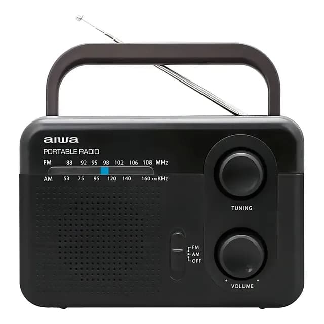 Radio FM Aiwa AWFML4 AWFML4 analogico portatil color negro