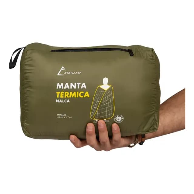 Manta Termica Multifucional Nalca Atakama Outdoor Color Verde Musgo