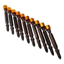 Juego 10 Puntas Magneticas Ph2 Philips Hexagonal Marca Flovi