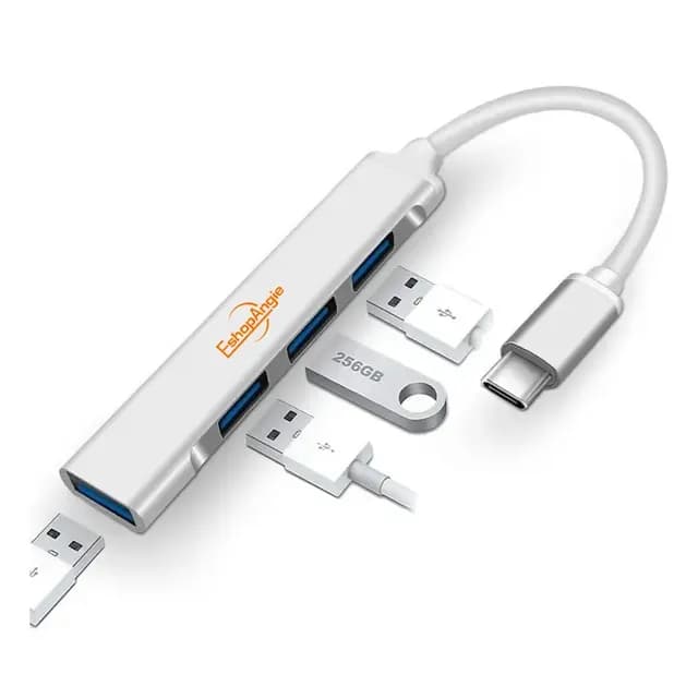 Adaptador Usb Hub Tipo C 4 X Usb 3.0 4 En 1