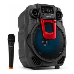 Parlante Portatil Karaoke Con Microfono Inalambrico Fujitel 