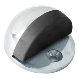 Tope De Puerta Medialuna Metalico Cromado 25 Un Dvp