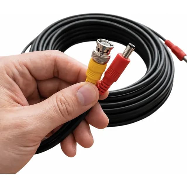 Cable Para Camaras De Seguridad 60 Metros Bnc + Dc