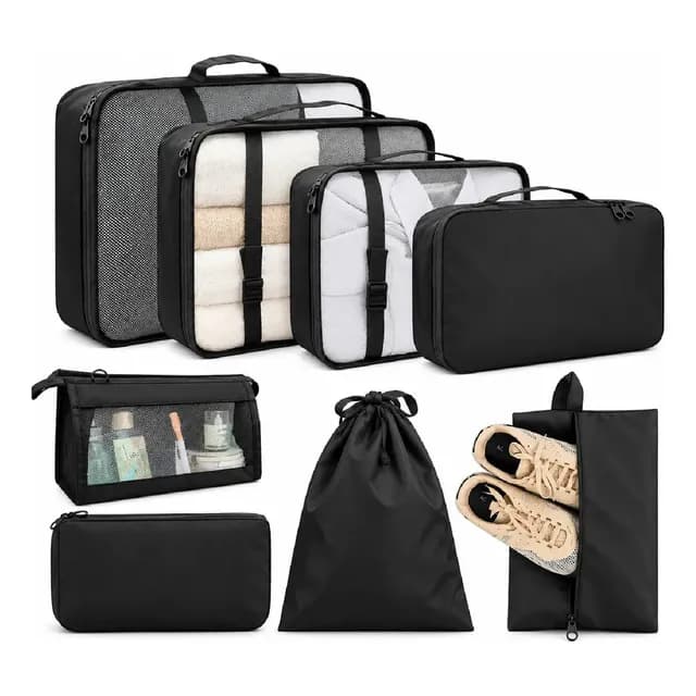 Organizador Maleta Set 8 Bolsas Casatua Viaje Equipaje