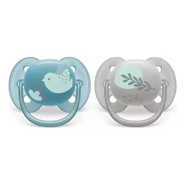 Chupete Ultra Soft 6m-18m 2u Sensitive Skin Scf091/15 Avent