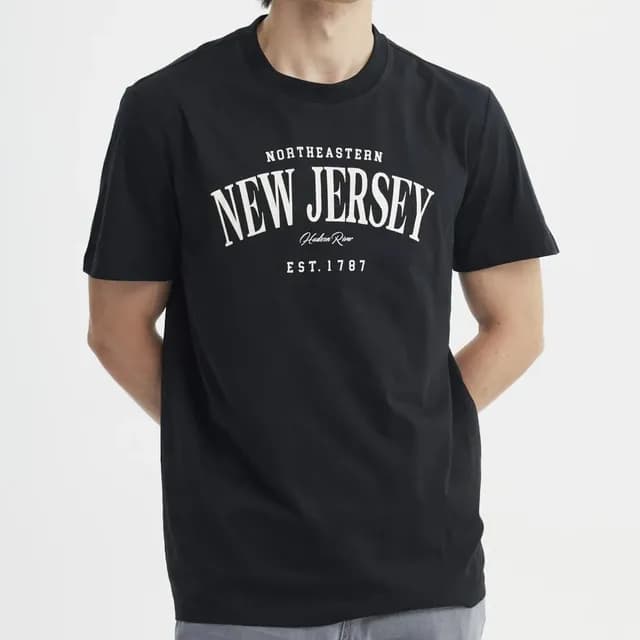 Polera Regular Hombre Negro - Xl