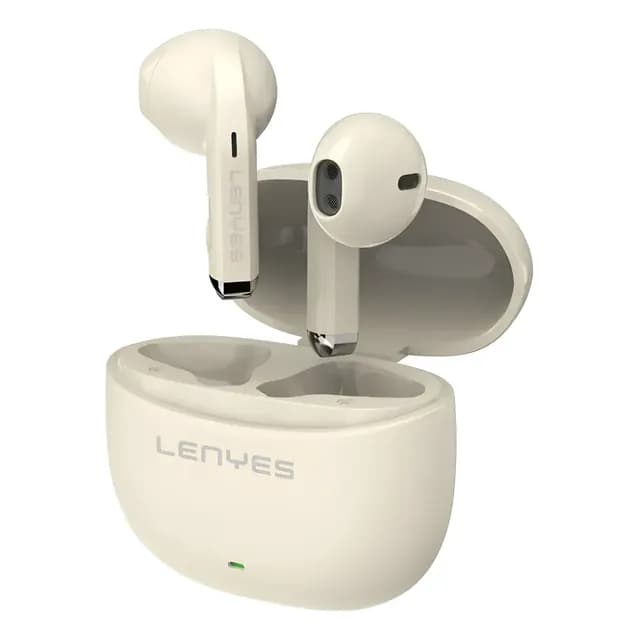 Audifonos Inalambricos Bluetooth Lenyes Air99 Color Beige