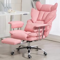 Silla Escritorio Ejecutiva Emilio Premium+ Oficina Pu Rosado Rosa Cuero Sintetico Marca VIDITA