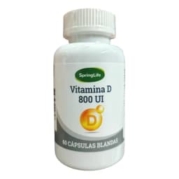 Vitamina D 800 Ui De Springlife / 60 Capsulas Blandas