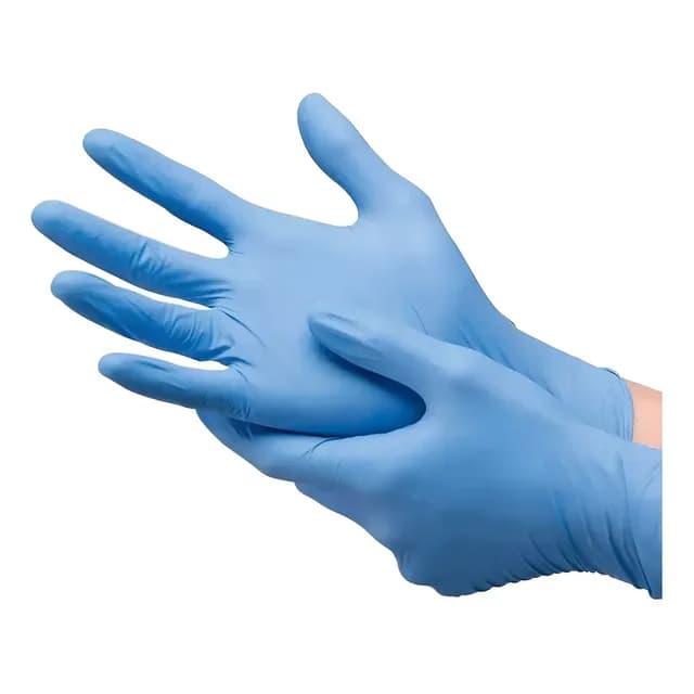 Guantes Descartables Nitrilo Azul - 100 Unidades Talla M