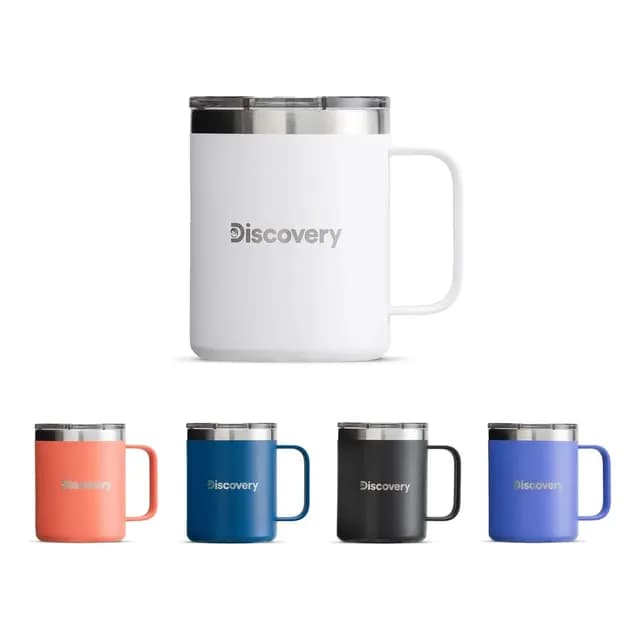Taza Termica Tapa Magnetic Slider 350 Ml Termo Mug Discovery Color Blanco Taza Termica 350 ml
