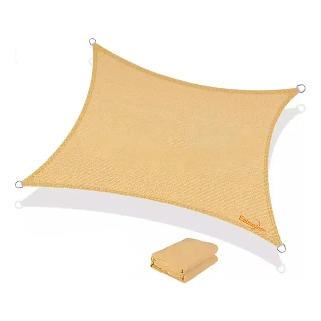 Toldo Vela Malla Sombra Cuadrado 2.5 X 3 Metros Beige