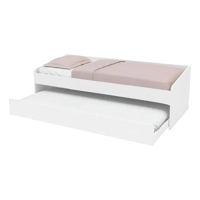 Cama Nido Gandu 1 Plaza Vekka Color Blanco Normal