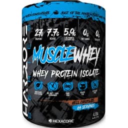 Proteina Muscle Whey 4.8lb 64 Servicios - Hexacore