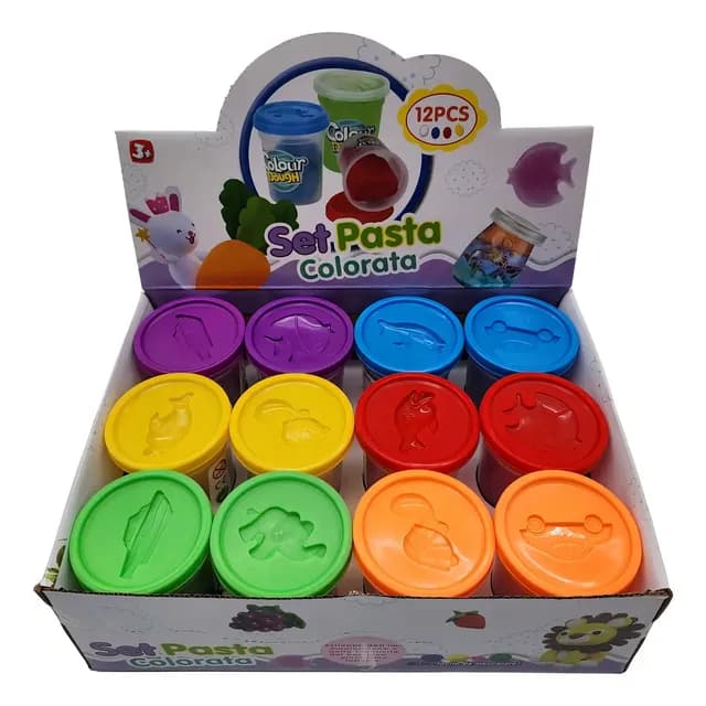 Set Plasticina Fliperex Flip 12 Unidades 6 Colores Ninos +3 Anos