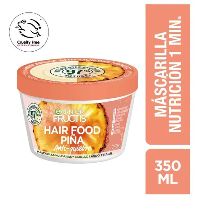 Mascarilla Fructis Hairfood Jar Pineaple 350ml