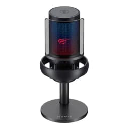 Microfono Streaming Rgb Gk50b Negro Havit Negro