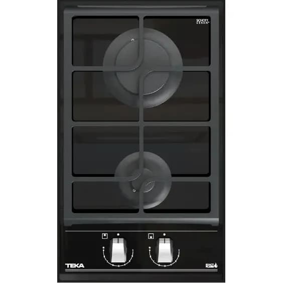 Encimera GZC 32300 XBB Cristal A Gas 2 Platos Negro Teka