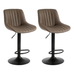 Pack De 2 Sillas De Bar New York Confort Novahus Acabado De La Estructura 57102 - Cafe Color Cafe
