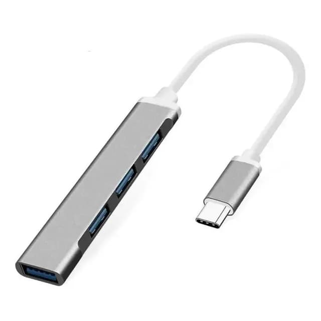 Hub Usb-c Con 4 Puertos Usb 3.0 Macbook Notebook C-809