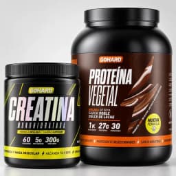 Pack Proteina Vegetal - Dulce De Leche + Creatina - Gohard