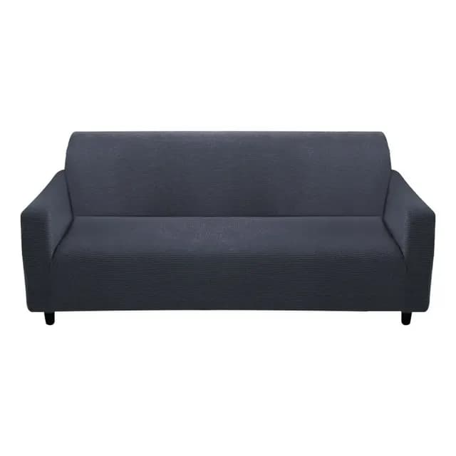 Funda Protectora Para Sofa De 3 Cuerpos Tela Gruesa Premium Color Gris oscuro